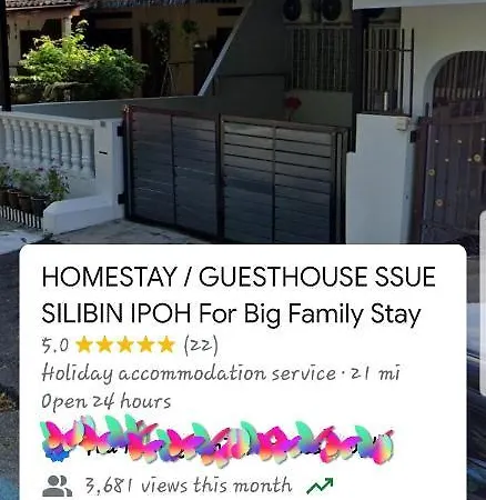 12-15 Pax Ssue Silibin Ipoh Guest House-Homestay Exterior photo